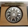 . 5 ONZAS x España V CENTENARIO 10000 PESETAS 1990 SERIE 2ª Cincuentin CONMEMORATIVA ESTUCHE FNMT 155,55 grs. PLATA PURA OZ