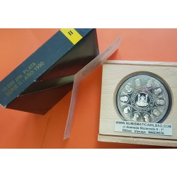 . 5 ONZAS x España 10000 PESETAS 1990 V CENTENARIO SERIE 2ª Cincuentin CONMEMORATIVA ESTUCHE FNMT 155,55 grs. PLATA PURA OZ