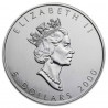 CANADA 5 DOLARES 2000 HOJA DE ARCE MONEDA DE PLATA PURA SC $5 Dollars silver ONZA OZ OUNCE MAPLE LEAF