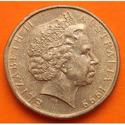 AUSTRALIA 1 DOLAR 1999 AÑO DE LAS PERSONAS MAYORES KM.405 MONEDA DE LATON EBC- Habitual pátina rojiza