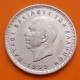 GRECIA 10 DRACMAS 1959 ESCUDO SUJETO POR ESTATUAS Rey PABLO I KM.84 MONEDA DE NICKEL MBC+ Greece 10 Drachmai Dracmai