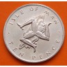 ISLA DE MAN 10 PENIQUES 1976 TRISKELION, MAPA y REINA ISABEL II KM.36B1 MONEDA DE NICKEL EBC- Isle Of Man 10 Pence