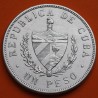 @PRECIOSA@ CUBA 1 PESO 1932 ESTRELLA PATRIA y LIBERTAD KM.15 MONEDA DE PLATA Caribe silver coin R/3