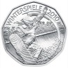 2 monedas x AUSTRIA 5 EUROS 2010 SKI + SNOWBOARD PLATA SC BLISTER OFICIAL @COINCARD@ Osterreich