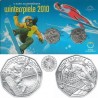 2 monedas x AUSTRIA 5 EUROS 2010 SKI + SNOWBOARD PLATA SC BLISTER OFICIAL @COINCARD@ Osterreich