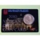 . VATICANO 50 CENTIMOS 2010 PAPA BENEDICTO XVI COINCARD Nº 1 MONEDA DE LATON SC