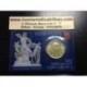 .VATICANO 50 CENTIMOS 2012 PAPA BENEDICTO XVI COINCARD Nº3 MONEDA DE LATÓN SC