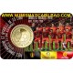 . @AGOTADA@ BELGICA 2,50 EUROS 2018 SELECCION DE FUTBOL LOS DIABLOS ROJOS MUNDIAL DE RUSIA Latón SC COINCARD