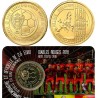 . @AGOTADA@ BELGICA 2,50 EUROS 2018 SELECCION DE FUTBOL LOS DIABLOS ROJOS MUNDIAL DE RUSIA Latón SC COINCARD