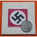 ALEMANIA 1 REICHSPFENNIG 1941 D AGUILA SOBRE ESVASTICA NAZI III REICH KM.97 MONEDA DE ZINC MBC++ Germany III REICH