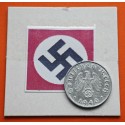 ALEMANIA 10 REICHSPFENNIG 1940 A AGUILA SOBRE ESVASTICA NAZI KM.101 MONEDA DE ZINC Germany III Reich WWII