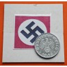 ALEMANIA 10 REICHSPFENNIG 1940 A AGUILA SOBRE ESVASTICA NAZI KM.101 MONEDA DE ZINC Germany III Reich WWII