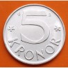 SUECIA 5 KRONOR 2001 ESCUDO y VALOR KM.853 MONEDA DE NIKEL SC- Sweden 5 Coronas
