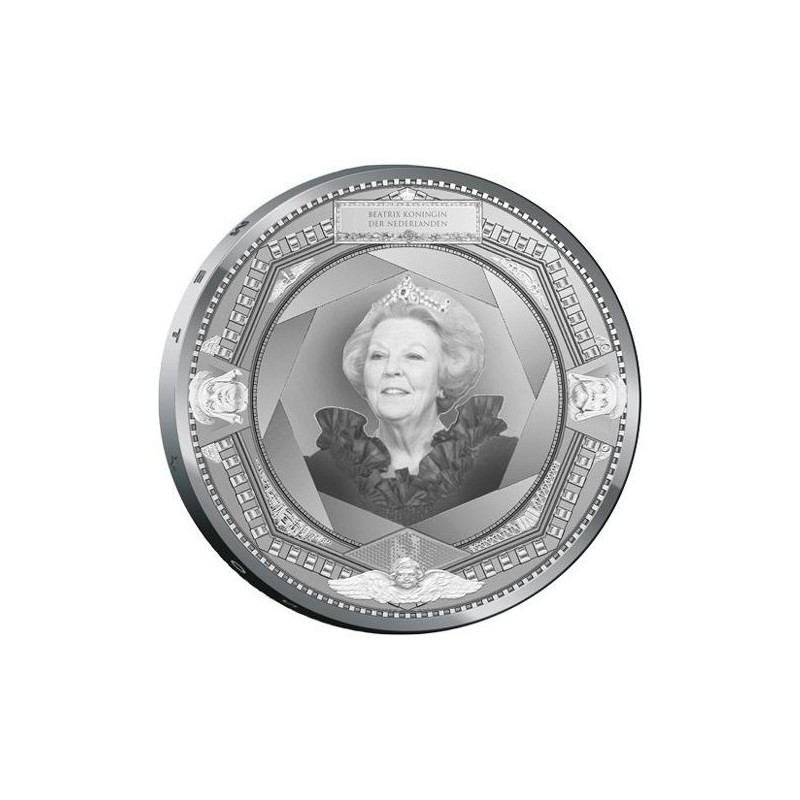 @ESCASA@ HOLANDA 5 EUROS 2011 CODIGO QR 100 JAAR MUNTGEBOUW MONEDA DE COBRE/PLATA SC **NO COINCARD**