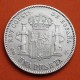 ESPAÑA Rey ALFONSO XIII 1 PESETA 1903 * 19 03 SMV KM.721 MONEDA DE PLATA MBC Spain silver R/3
