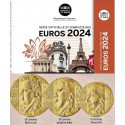 . 1 aaaacoin @3 MONEDAS NUEVO DISEÑO@ FRANCIA CARTERA OFICIAL EUROS 2024 SC 1 Cts a 50 Cts + 1€ + 2 EUROS 2024 KMS BU SET