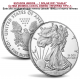 . @ULTIMO AÑO DE EMISION - Diseño 1@ ESTADOS UNIDOS 1 DOLAR 2021 EAGLE LIBERTY MONEDA DE PLATA SC 1 ONZA 2021
