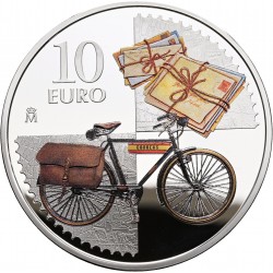 . 1 aaaaaaaacoin @23/SEP. Envío@ ESPAÑA 10 EUROS 2025 175 ANIVERSARIO DEL PRIMER SELLO POSTAL MONEDA DE PLATA ESTUCHE FNMT