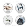 . 1 aaacoin @27/JUNIO Envío@ INGLATERRA 50 PENIQUES 2024 TIE FIGHTER II Serie STAR WARS 2ª MONEDA DE NICKEL