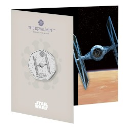 . 1 aaacoin @27/JUNIO Envío@ INGLATERRA 50 PENIQUES 2024 TIE FIGHTER II Serie STAR WARS 2ª MONEDA DE NICKEL