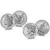 . @Tipo REVERSE PROOF TWO-COIN SET@ ESTADOS UNIDOS 1 DOLAR 2023 S MORGAN + 1 DOLAR 2023 Letra S PEACE PLATA Us Mint