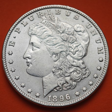 ESTADOS UNIDOS 1 DOLAR 1896 MORGAN KM.110 MONEDA DE PLATA EBC- USA Silver $1 Dollar Coin R/3