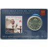 .VATICANO 50 CENTIMOS 2012 PAPA BENEDICTO XVI COINCARD Nº3 MONEDA DE LATÓN SC