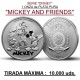 . 1 aaaaaaaacoin @ENVÍO HOY@ NIUE 2 DOLARES 2025 MICKEY AND FRIENDS Serie DISNEY MONEDA DE PLATA silver OZ ONZA