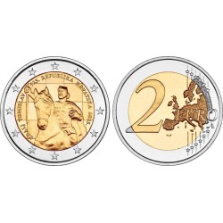 . 1 aaaaaaaaacoin @25/SEP Envío@ CROACIA 2 EUROS 2025 REY TOMISLAV 1ª MONEDA BIMETALICA SC Tirada 195.000