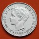 . @LUJO@ ESPAÑA Rey ALFONSO XIII 50 CENTIMOS 1900 * 0/0 SMV REY y ESCUDO KM.705 MONEDA DE PLATA SC+ Spain silver R/3
