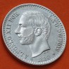 . @LUJO@ ESPAÑA Rey ALFONSO XII 50 CENTIMOS 1880 * 8/0 MSM REY y ESCUDO KM.685 MONEDA DE PLATA SC+ Spain R/4
