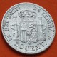 . @LUJO@ ESPAÑA Rey ALFONSO XII 50 CENTIMOS 1880 * 8/0 MSM REY y ESCUDO KM.685 MONEDA DE PLATA SC+ Spain R/4