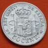 . @LUJO@ ESPAÑA Rey ALFONSO XII 50 CENTIMOS 1880 * 8/0 MSM REY y ESCUDO KM.685 MONEDA DE PLATA SC+ Spain R/4