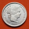 . @LUJO@ ESPAÑA Reina Isabel II 1 REAL 1860 Ceca de MADRID KM.606 MONEDA DE PLATA SC Spain silver R/2