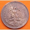 MEXICO 5 CENTAVOS 1920 AGUILA y VALOR KM.422 MONEDA DE BRONCE MBC+ @ESCASA@ Mejico Estados Unidos Mexicanos