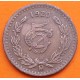 @ESCASA@ MEXICO 5 CENTAVOS 1920 AGUILA y VALOR KM.422 MONEDA DE BRONCE MBC Mejico Estados Unidos Mexicanos