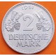 @ESCASA@ ALEMANIA 2 MARCOS 1951 G AGUILA y VALOR KM.111 MONEDA DE NICKEL MBC++ Germany 2 Marks 1951