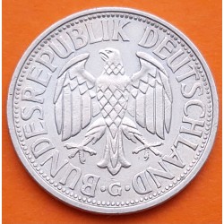 @ESCASA@ ALEMANIA 2 MARCOS 1951 G AGUILA y VALOR KM.111 MONEDA DE NICKEL MBC++ Germany 2 Marks 1951
