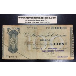 1936 EUSKADI 100 PESETAS BANCO CENTRAL @RARO@ 239870 EUZKADI