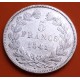 FRANCIA 5 FRANCOS 1841 B Ceca de ROUEN Rey LOUIS PHILIPPE I KM.749.3 MONEDA DE PLATA Republique Francaise