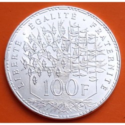 FRANCIA 100 FRANCOS 1983 PANTHEON KM.951.1 MONEDA DE PLATA SC + IMPERFECCIONES France silver