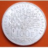 FRANCIA 100 FRANCOS 1983 PANTHEON KM.951.1 MONEDA DE PLATA SC + IMPERFECCIONES France silver