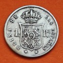 ESPAÑA Reina ISABEL II 1 REAL 1859 Ceca de MADRID KM.606.6 MONEDA DE PLATA MBC- Spain silver coin