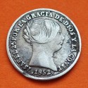 ESPAÑA Reina ISABEL II 1 REAL 1852 Ceca de SEVILLA KM.598.3 MONEDA DE PLATA MBC- Spain silver coin