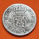 ESPAÑA Rey CARLOS IIII 1/2 REAL 1803 FA Ceca de MADRID KM.438.1 MONEDA DE PLATA Spain Colonial coin MEDIO