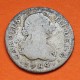 ESPAÑA Rey CARLOS III 1 REAL 1784 JD Ceca de MADRID MONEDA DE PLATA KM.411.1 Spain silver coin Carolus III
