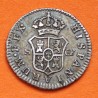 @RARA@ ESPAÑA Rey CARLOS III 1/2 REAL 1773 CF Ceca de SEVILLA KM.410.2 MONEDA DE PLATA Carolus III Spain silver colonial coin