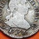 @RARA@ ESPAÑA Rey CARLOS III 1/2 REAL 1773 CF Ceca de SEVILLA KM.410.2 MONEDA DE PLATA Carolus III Spain silver colonial coin