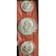 . 3 monedas x ESTADOS UNIDOS 1976 1776 BICENTENNIAL PLATA SC 1/4 + 1/2 + 1 DOLAR 1976 S silver coins