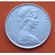 AUSTRALIA 50 CENTAVOS 1966 EMU y CANGURO - REINA ISABEL II KM.67 MONEDA DE PLATA EBC+ Half Dollar 0,35 ONZAS
